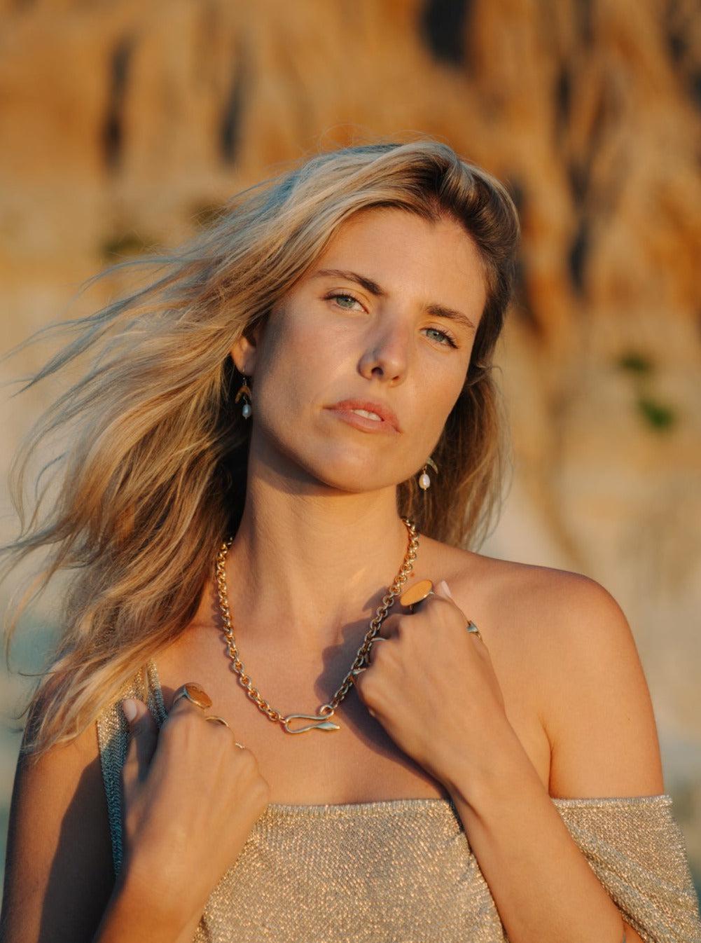 Serpent Hook Chain Necklace - Dea Dia