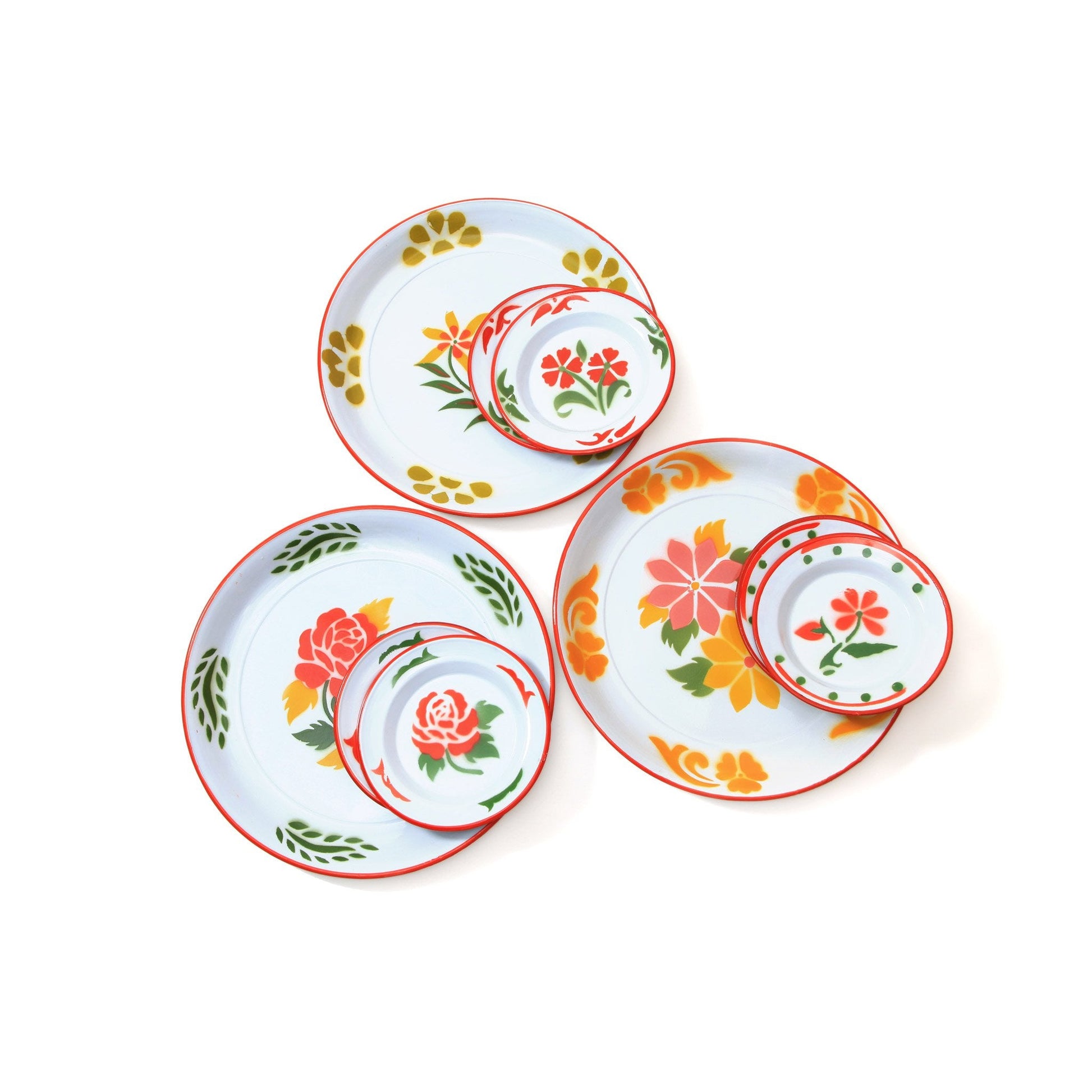 Enamel Serving Set 4