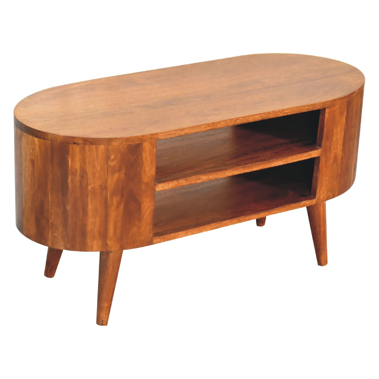 Solid Wood Cortez Chestnut Media Unit