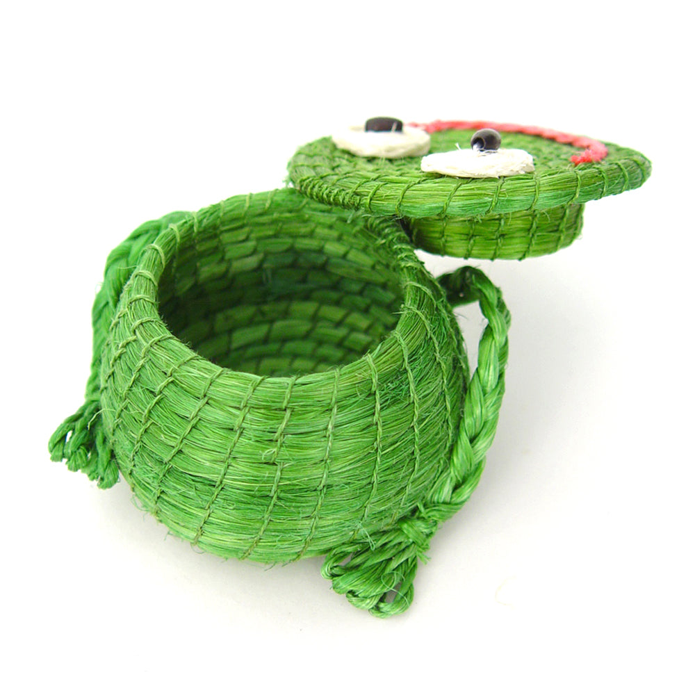 Mbare Freddy Frog Lidded Basket - Thumbnail 4