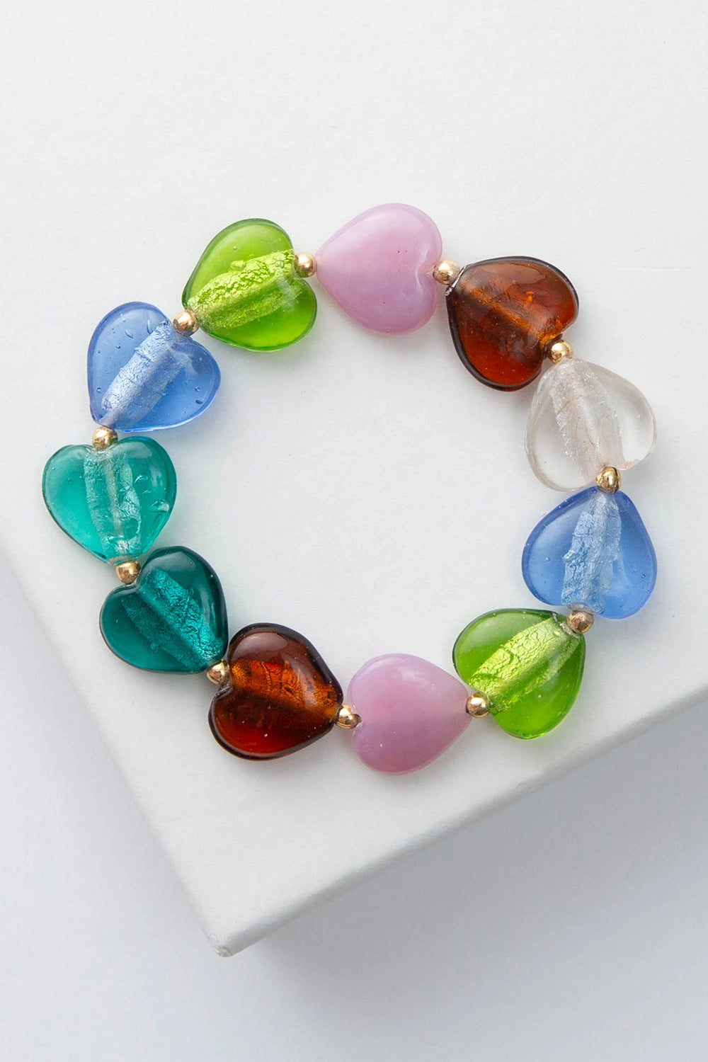 Lampwork Heart Bracelet