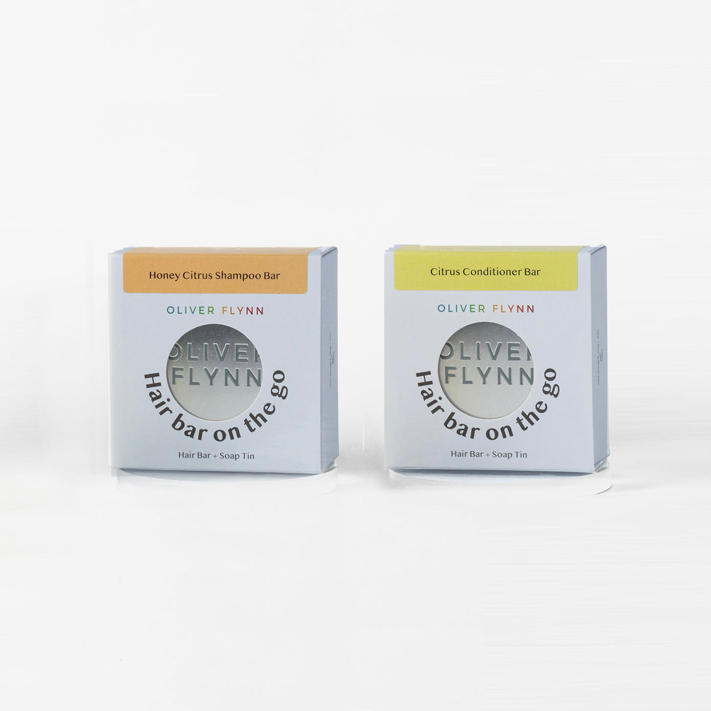 Honey Citrus Shampoo Bar and Conditioner Bar Travel Bundle- Volumizing For Normal & Oily Hair