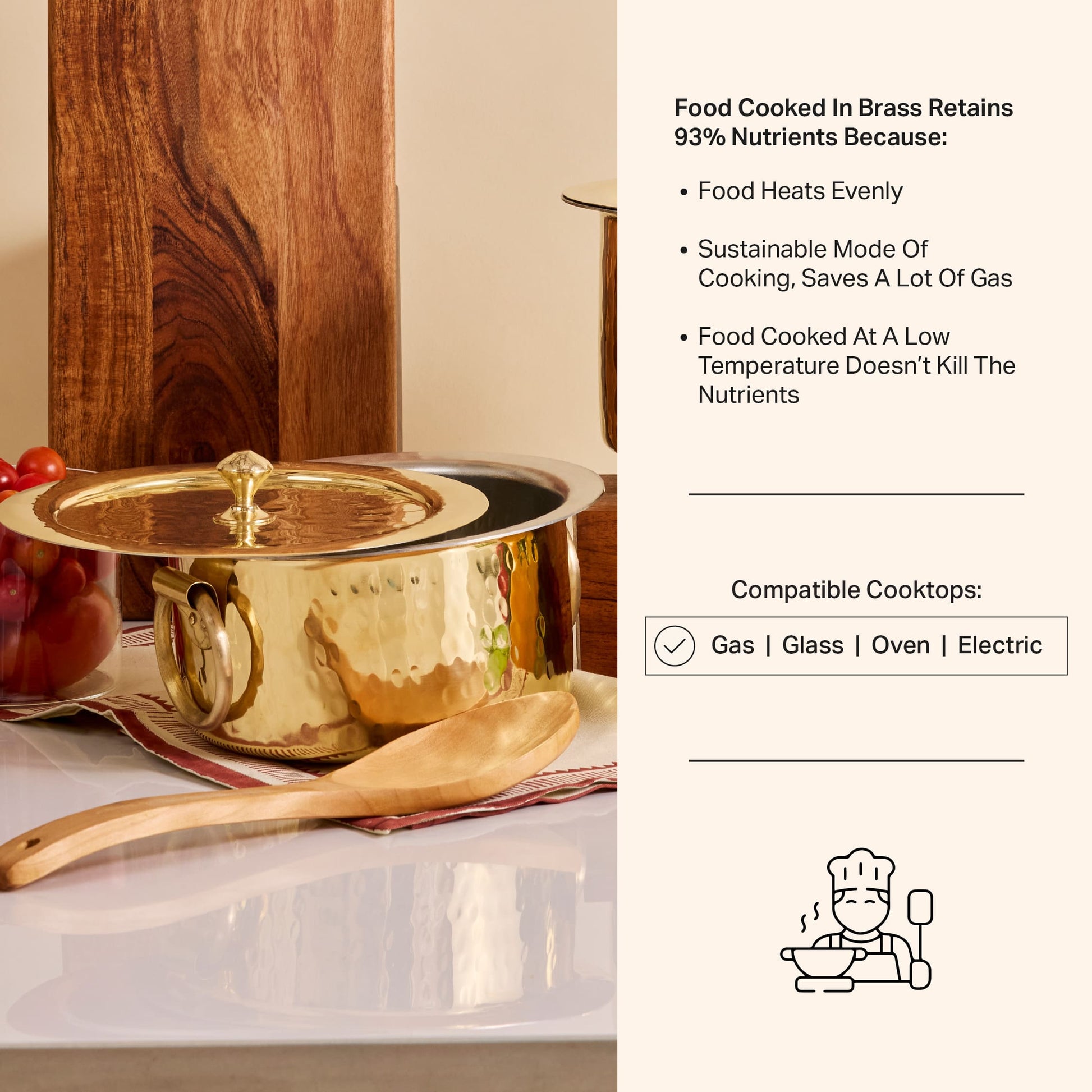Brass Pot (Patila/ Topia) - Stock Pot P-TAL