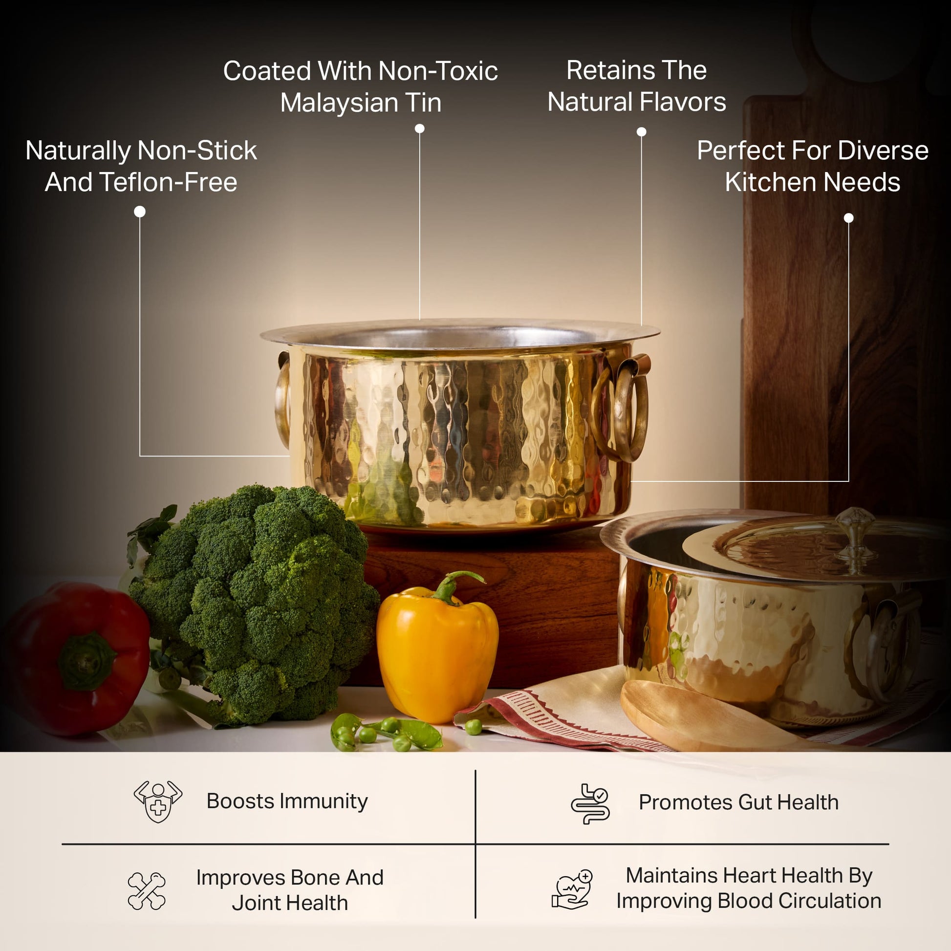 Brass Pot (Patila/ Topia) - Stock Pot P-TAL