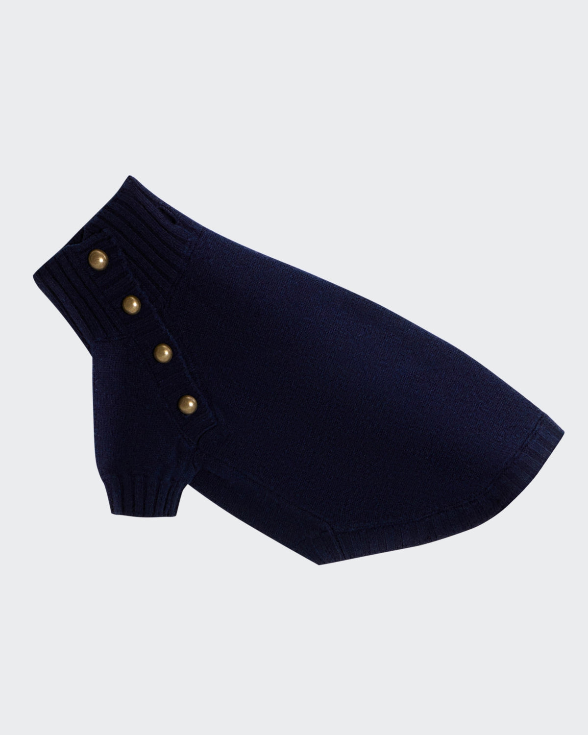 Navy blue merino wool dog sweater - The Lutetia by Cave Canem