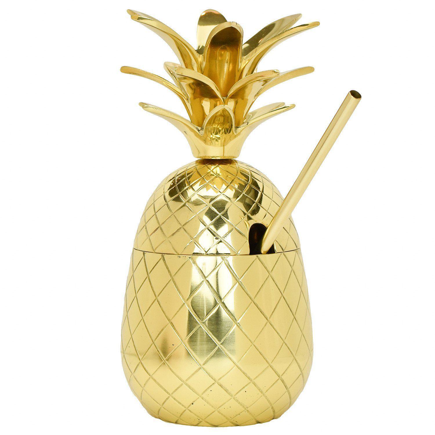 The Royal Hawaiian Pineapple Tumbler (27 Ounce)-Home Gifts-Prince of Scots-810032751760-PineGold9-Prince of Scots