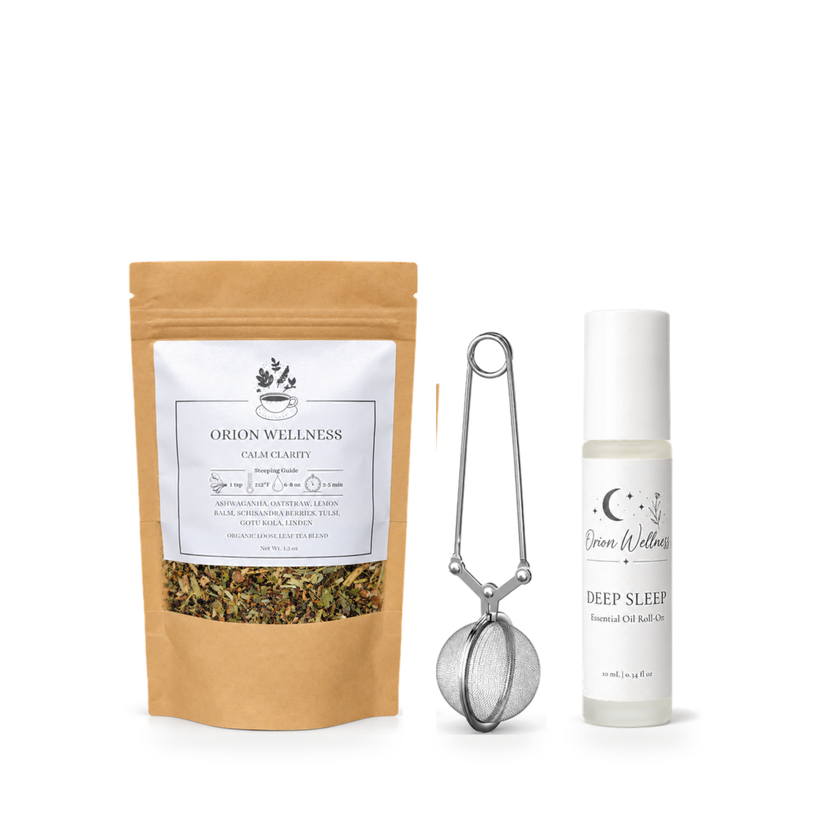 Deep Sleep Tea Ritual complete set on a white background