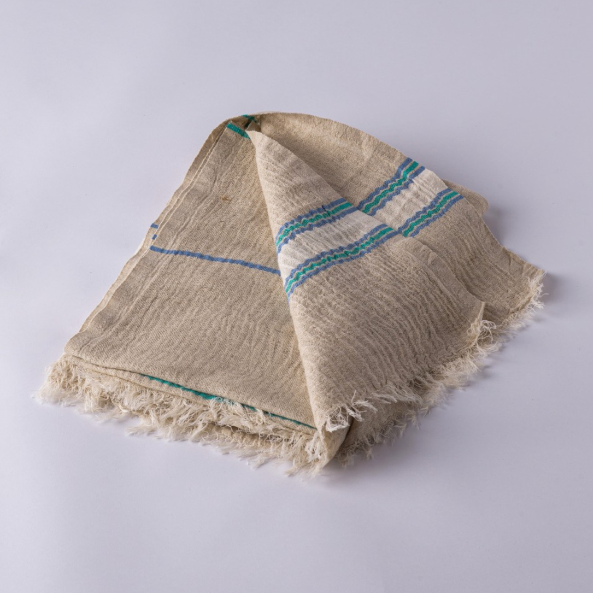 Hand loomed Muslin Linen Beach Towel - Thumbnail 2