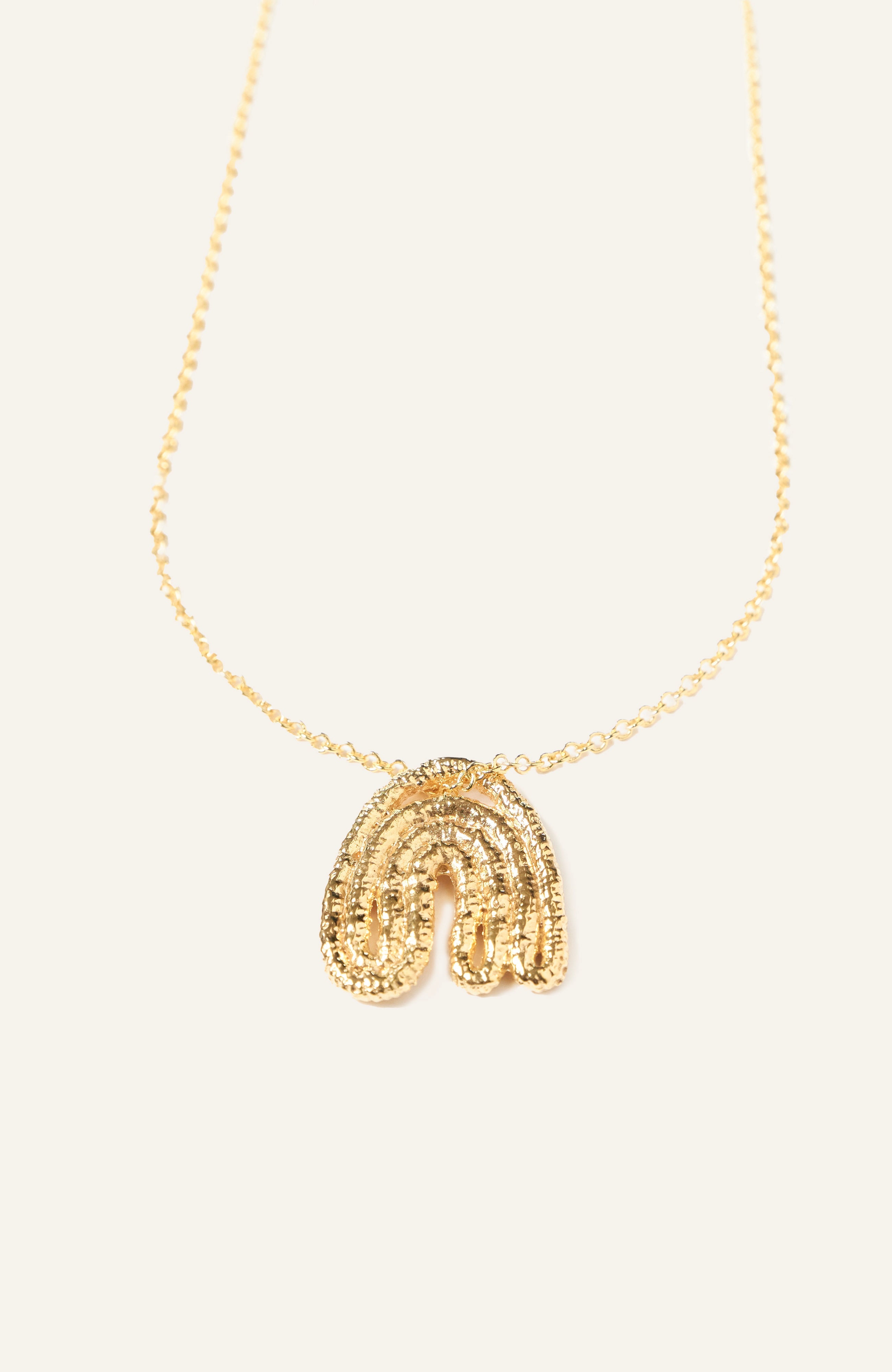 Leaf Pendant - 14K Gold Plate