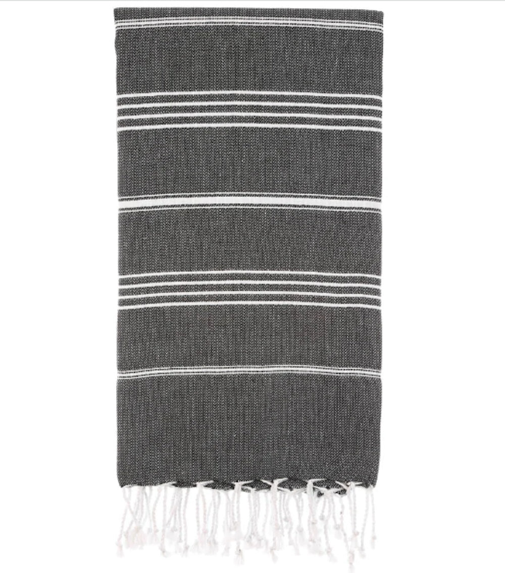 Pure Series: Sustainable Turkish Towel - Black