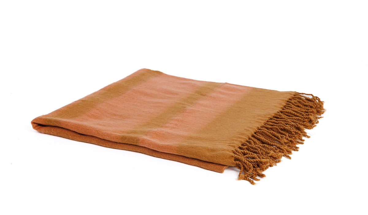 rust orange alpaca throw blanket