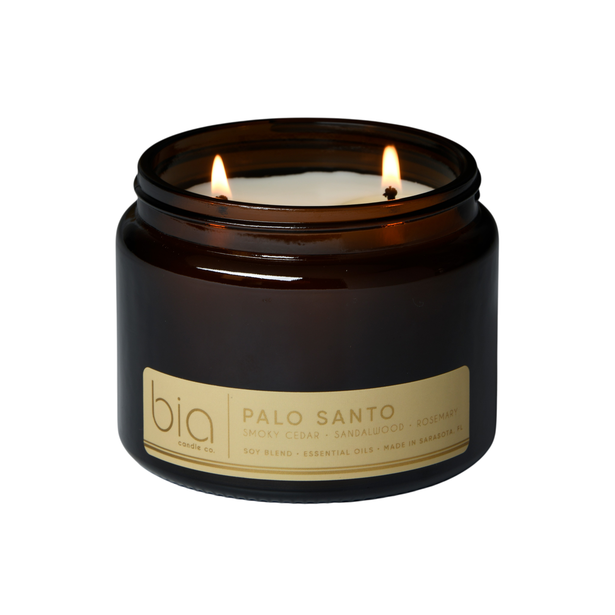 Palo Santo Soy Blend Candle — Cedarwood, Incense & Sandalwood