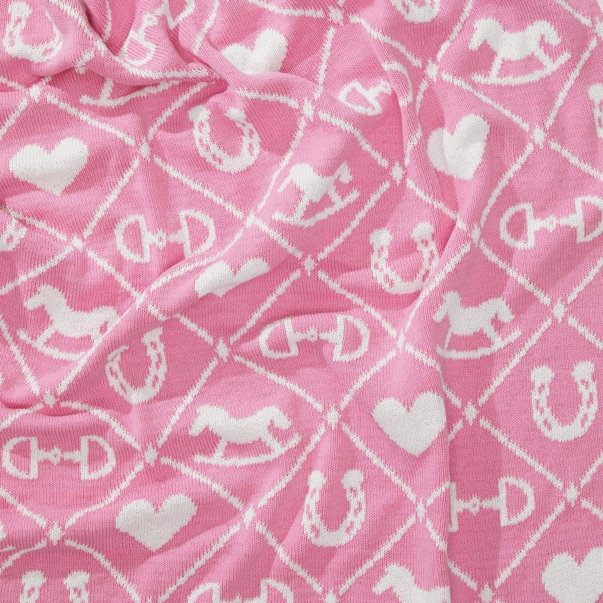 in2green Eco Baby Throws Baby Cotton Knit Blanket - Pony Quilt