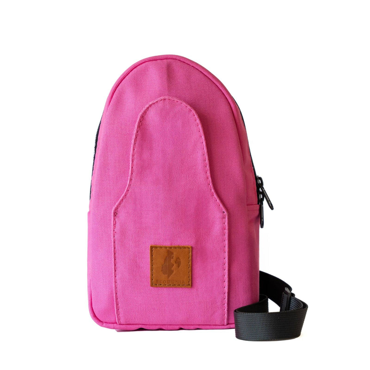 Buru pink canvas crossbody sling bag for women #color_pink