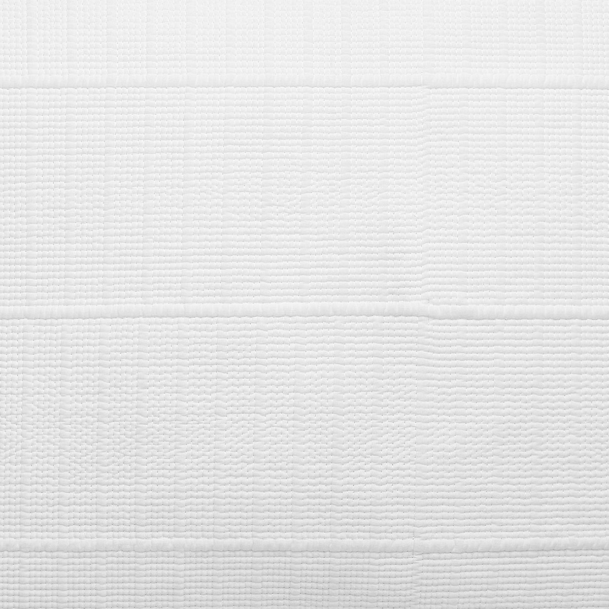 SS-268-2026_5|Detailed close-up of a white textured coverlet showcasing its intricate ribbed pattern, perfect for adding sophisticated visual interest.
