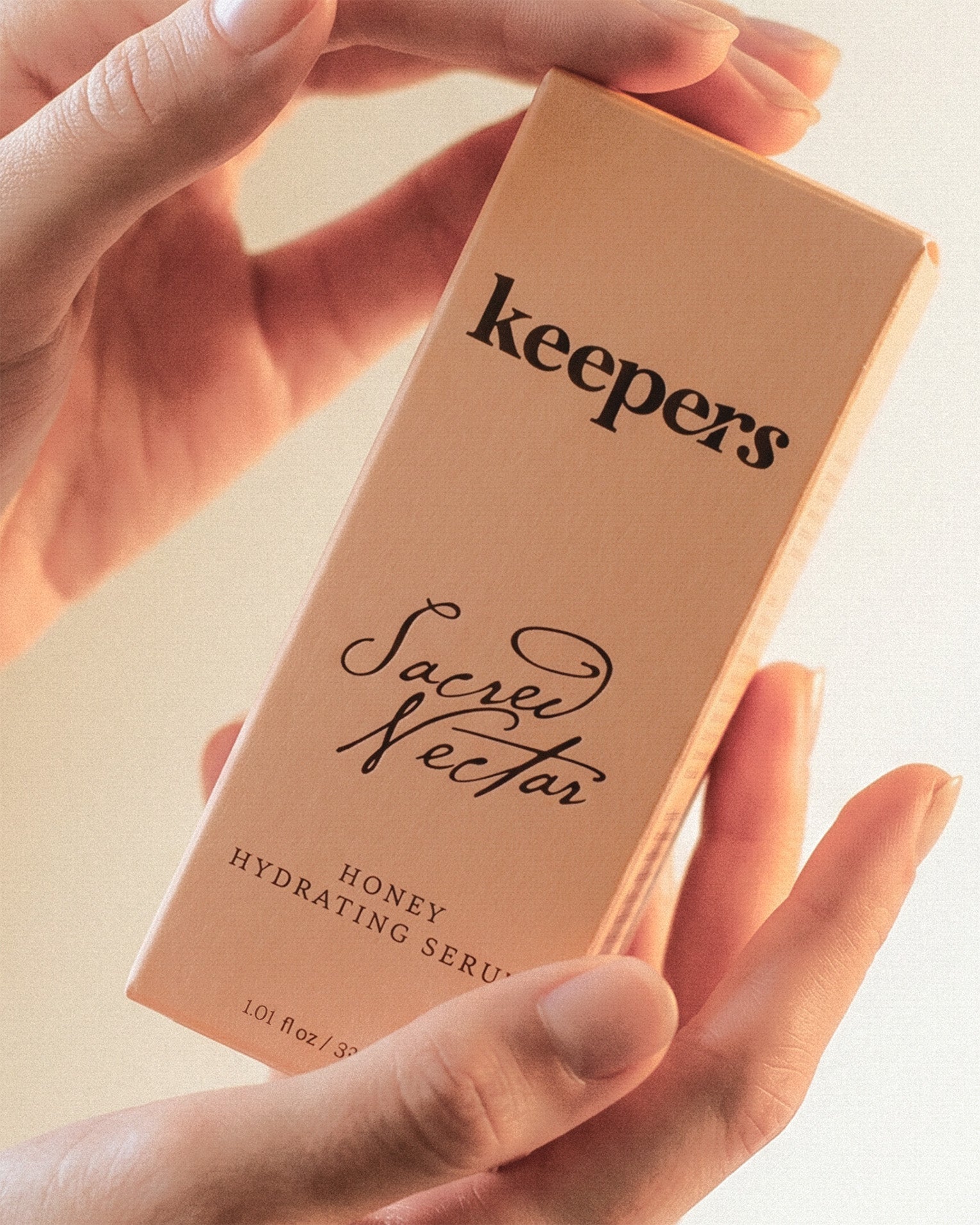 Sacred Nectar serum packaging boxes