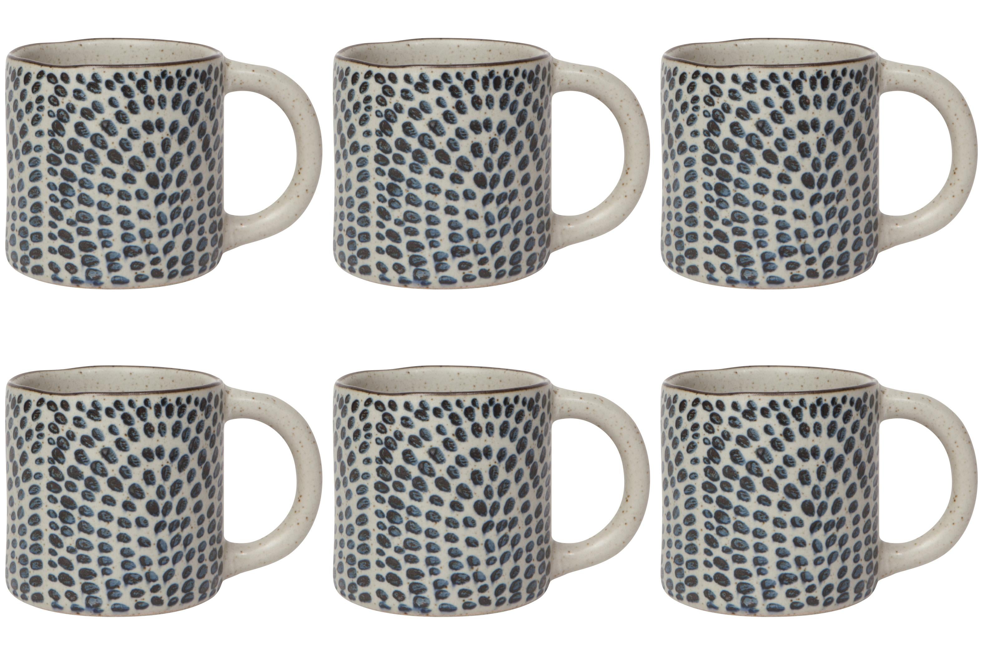 Set of 6 Droplet Element Mug