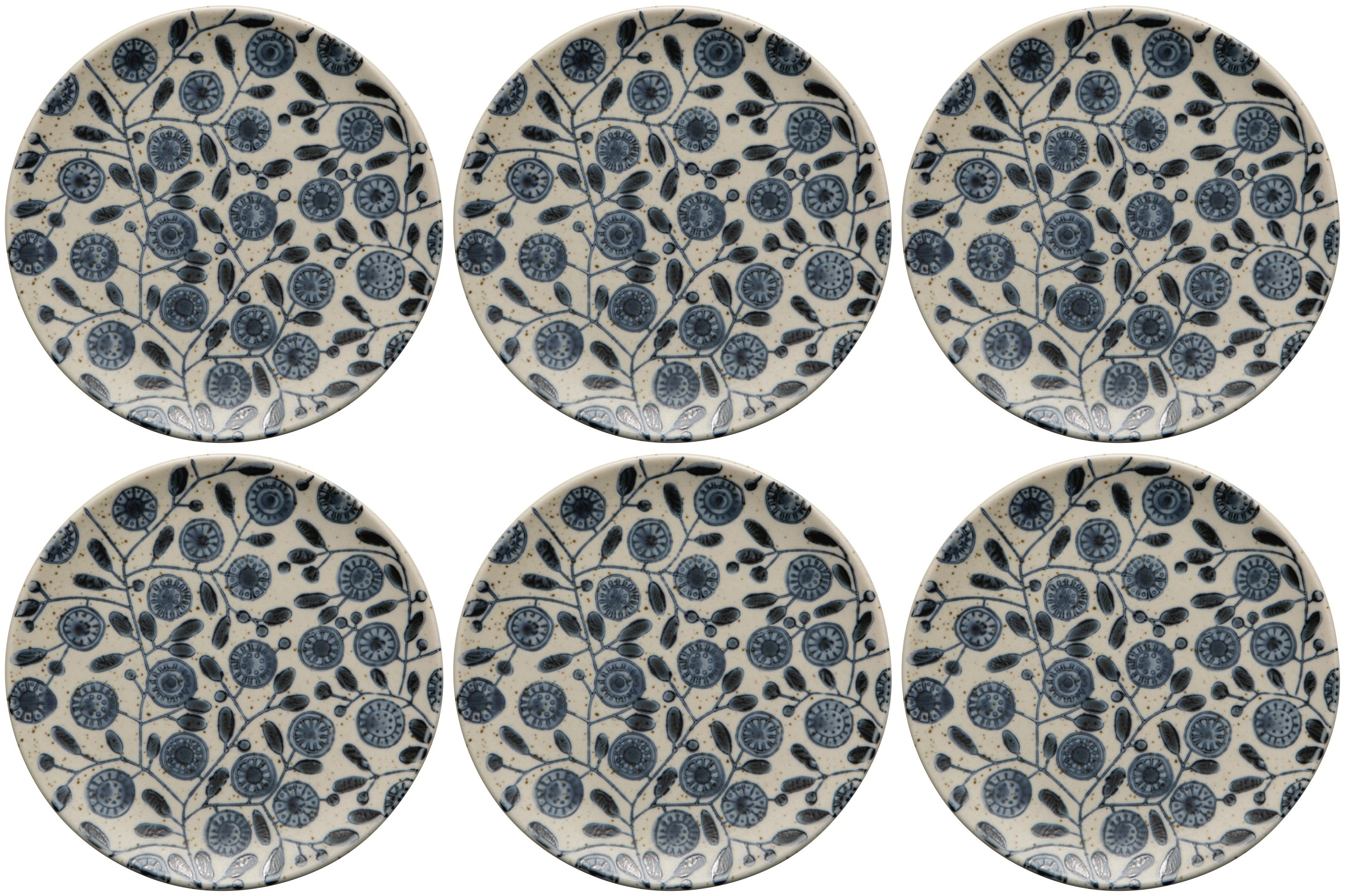 Set of 6 Calendula Element Appetizer Plate