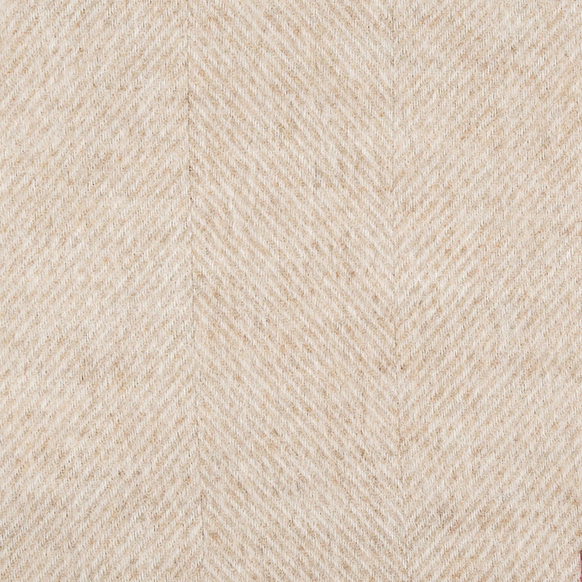 Southampton Home Wool Herringbone Throw (Linen)-Throws and Blankets-[bar code]-Q028001-01-Prince of Scots