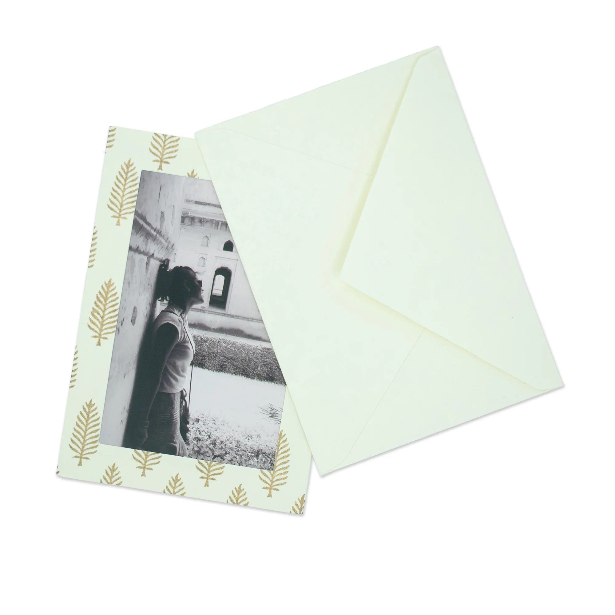 Photo Note Cards | Tree-Free Paper | Handmade | Fair Trade | GOLDEN LEAF