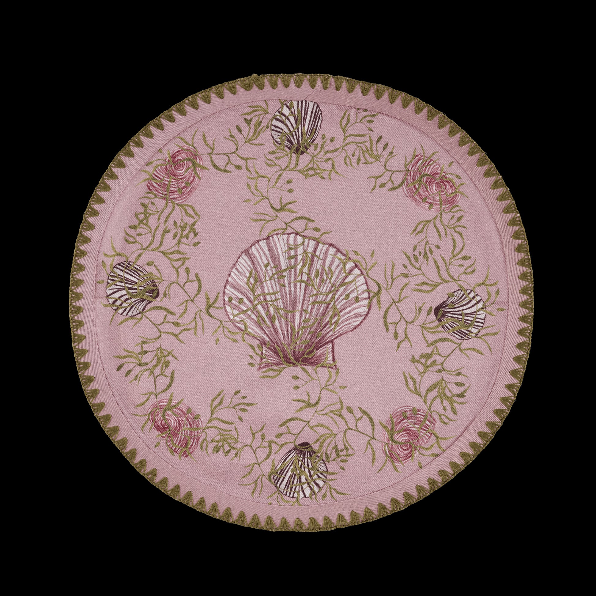 6 Round Placemats Mussels from Brussels - Sophie Williamson Design