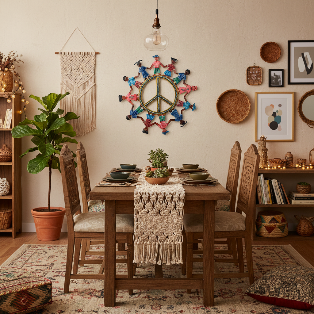 RND105 Lifestyle 2 - Bohemian Dining Room