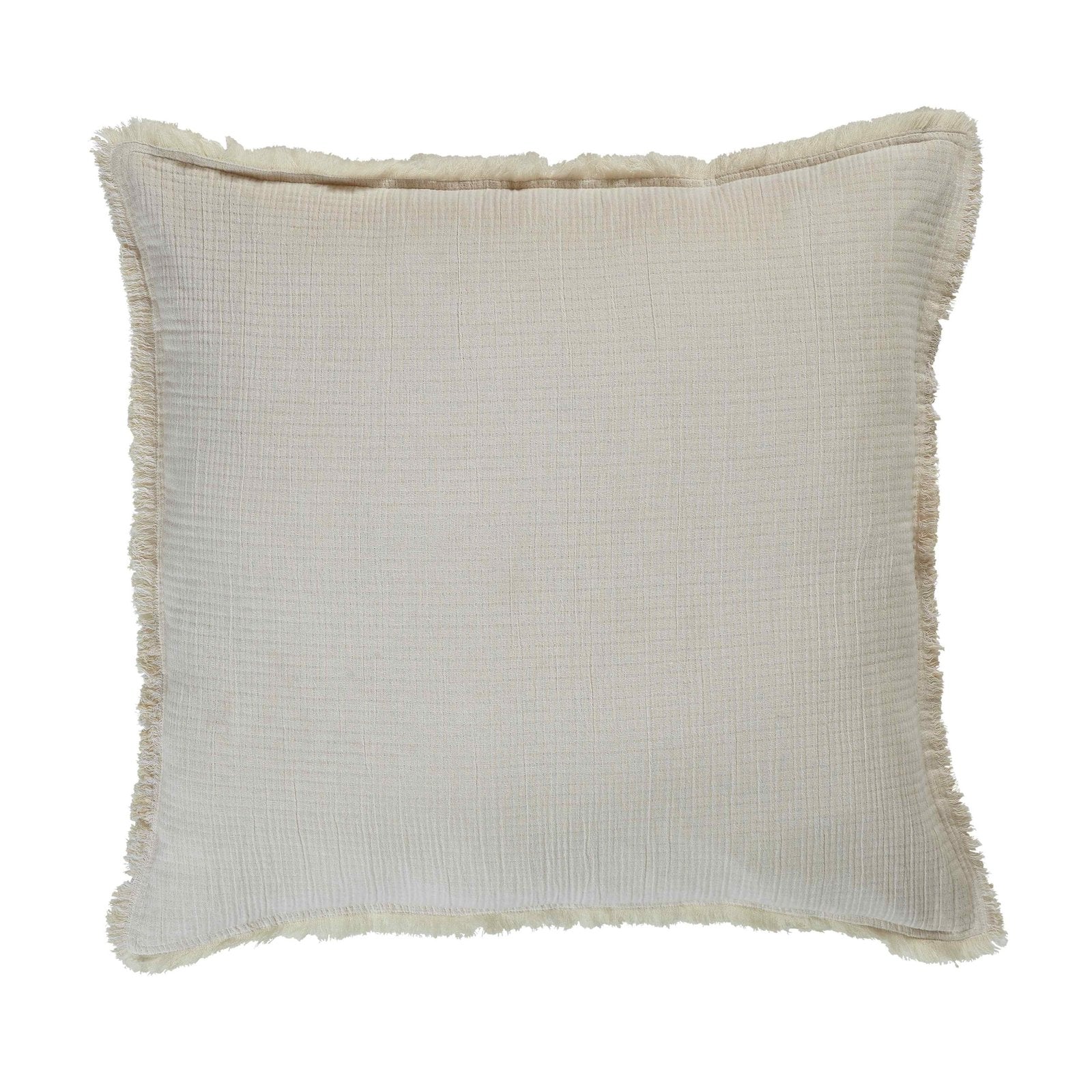 ES-103-2626_1|Plush cream woven blanket featuring stylish fringed edges, ideal for adding cozy texture to any room.