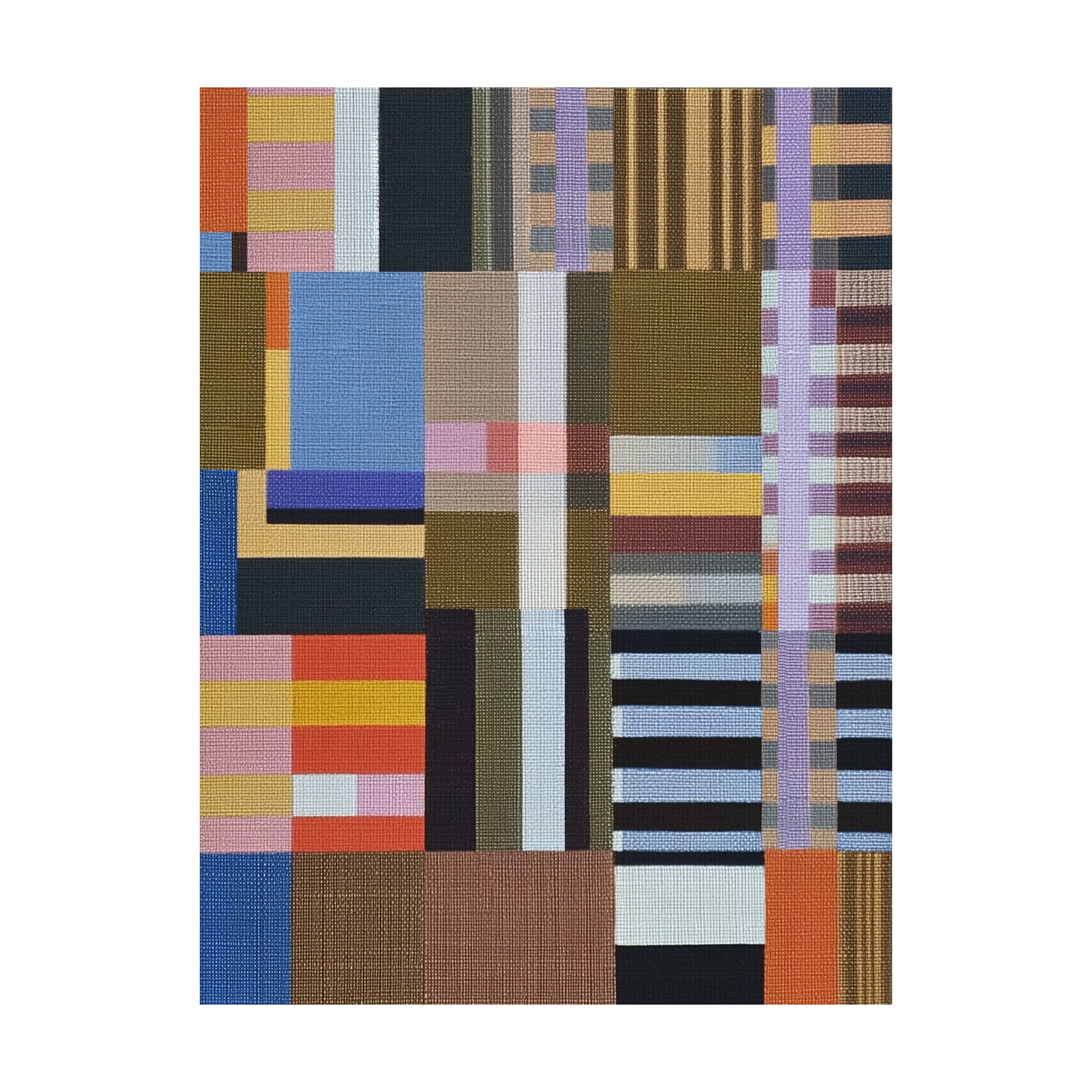 Woven Perspectives No. 02 — Geometric Abstract Art Print