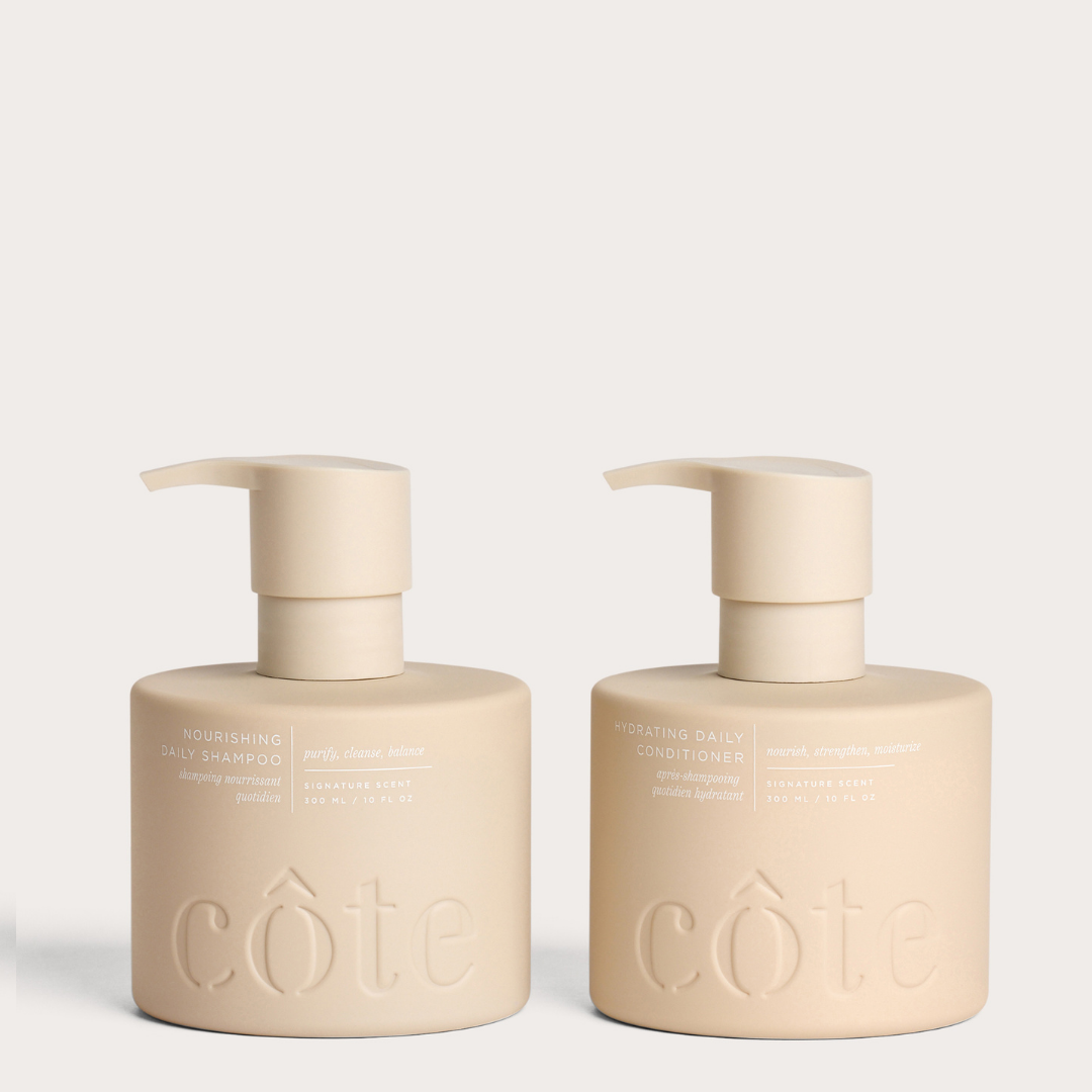 Côte Beauty Daily Hair Essentials Set Non-Toxic Shampoo and Conditioner Duo