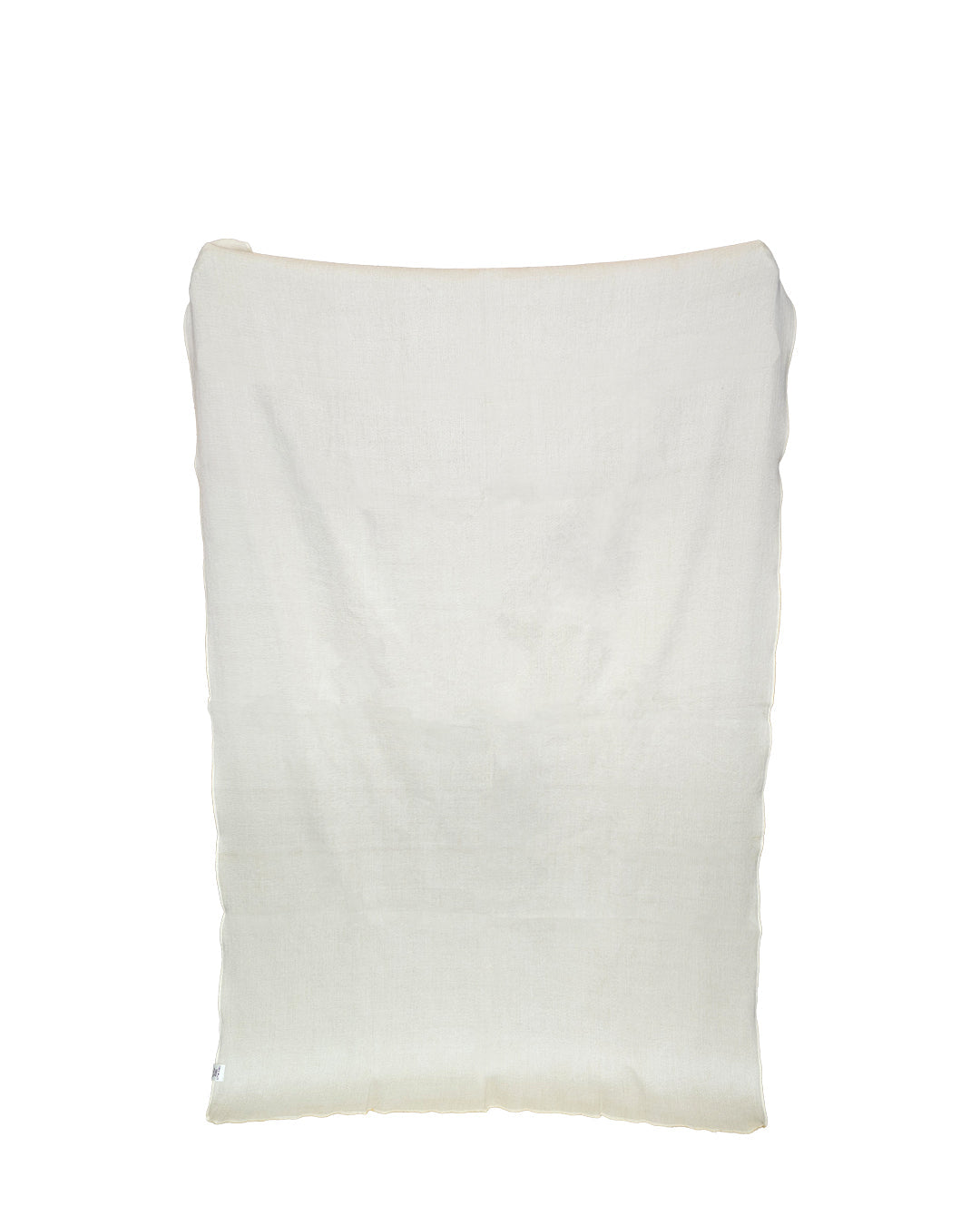 white throw blanket hanging
