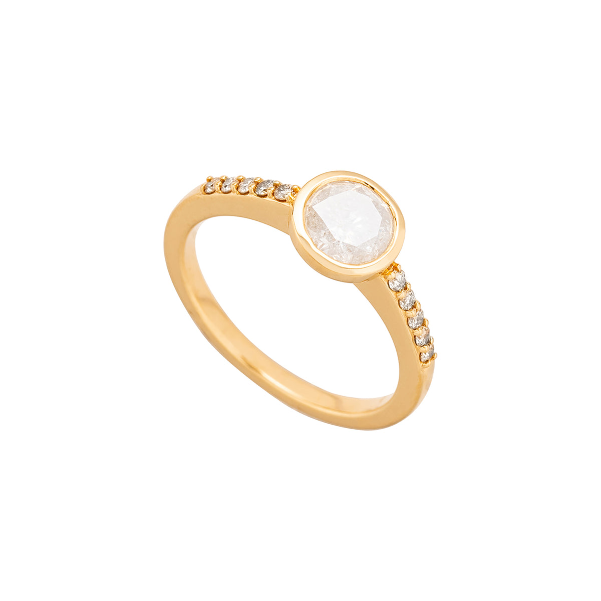 Nuttin' Honey Iced 18K Yellow Gold Diamond Ring