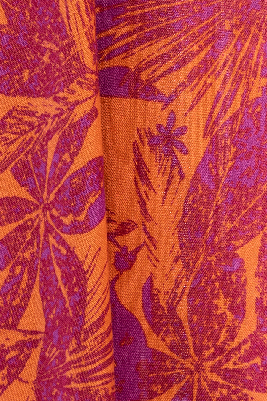 Tropical Print Kimono - Fuchsia