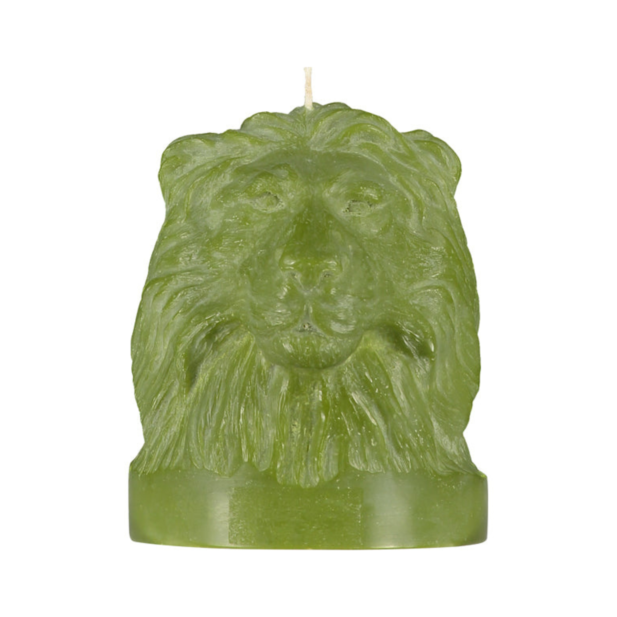 Olive Lion Head Candle