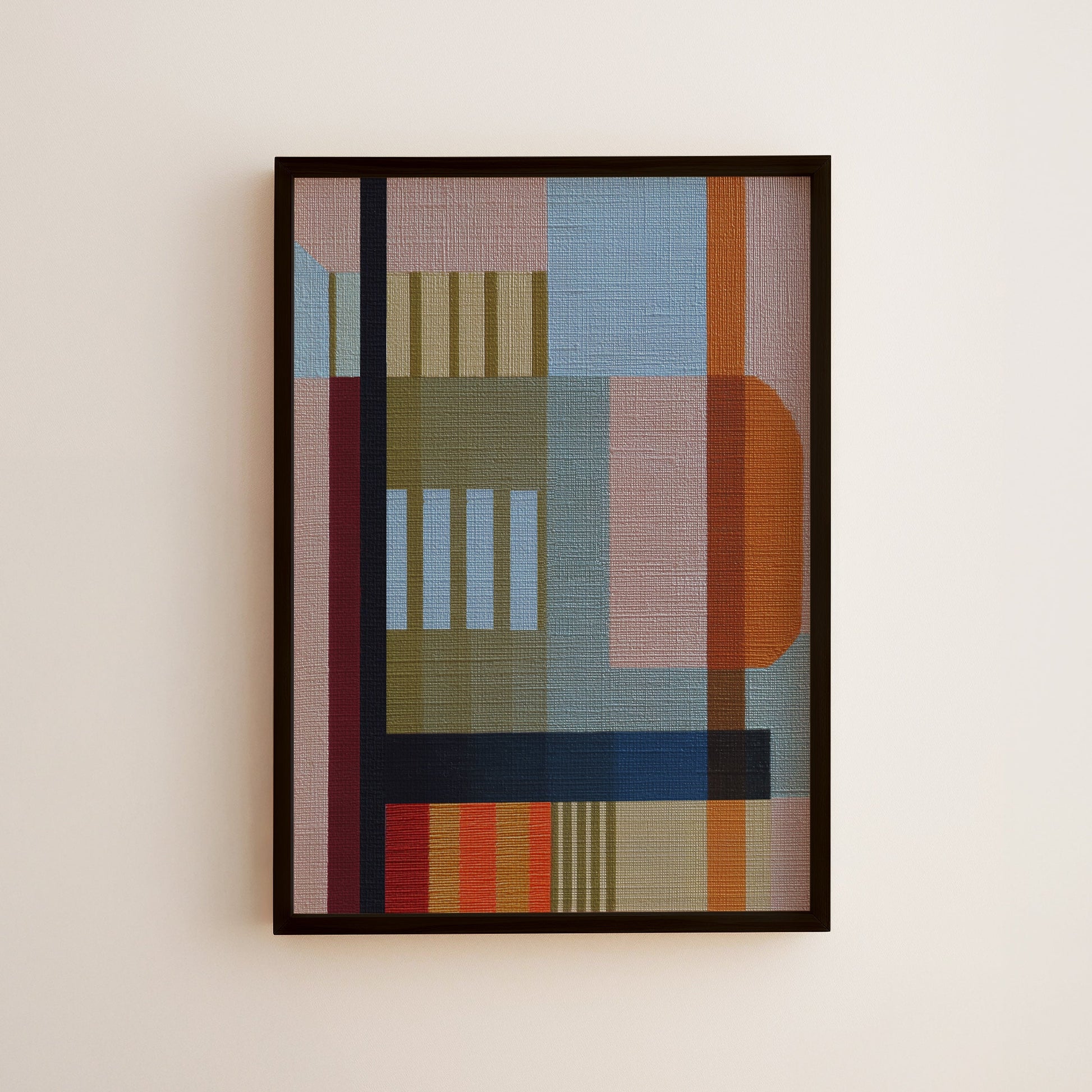 Woven Perspectives No. 01 — Geometric Abstract Art Print