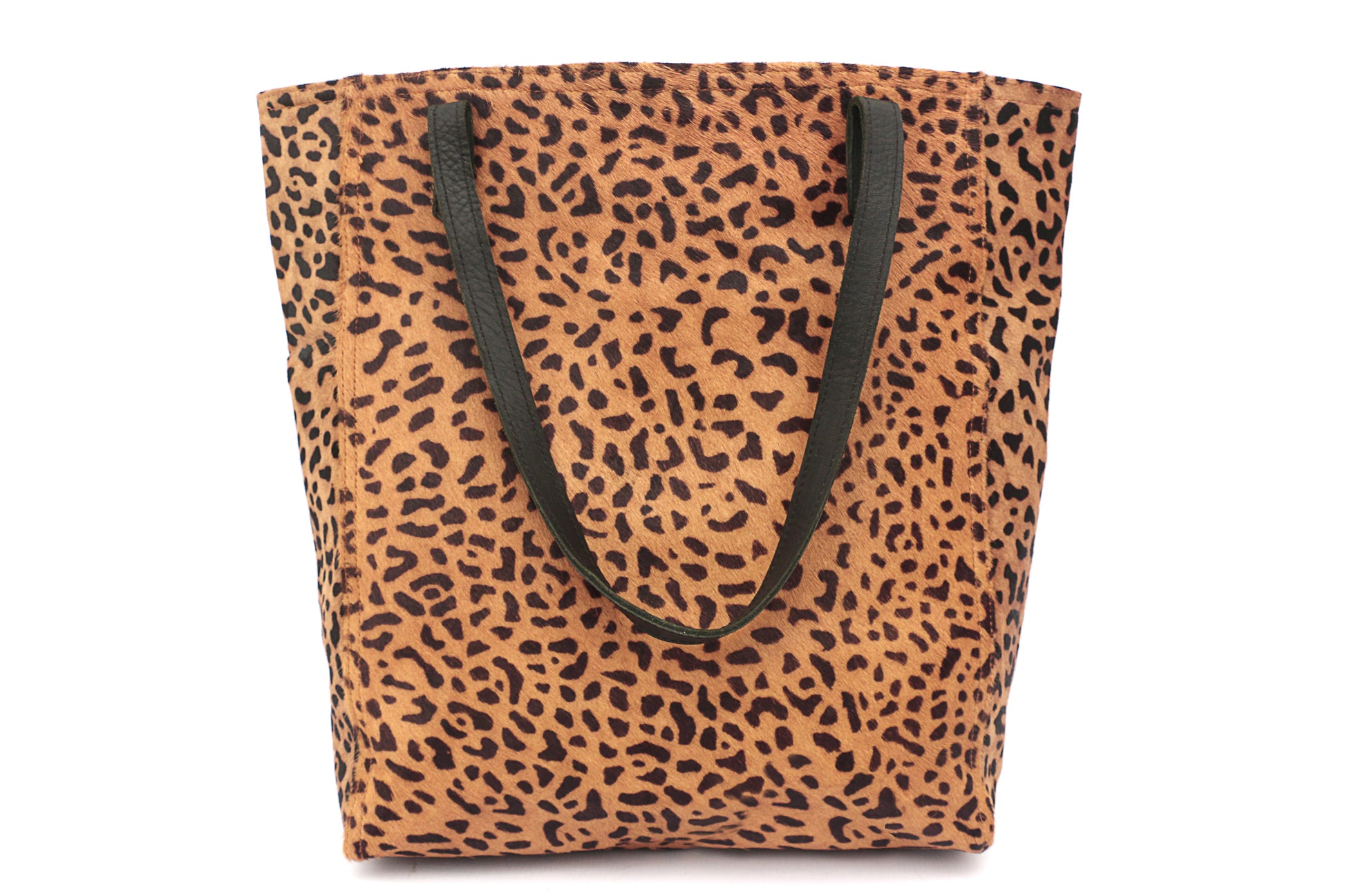 The Shopper Tote-in animal print calf hair leather