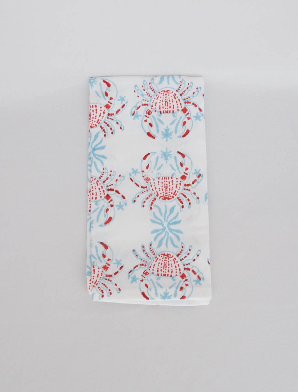 Organic Napkins (set of 4) - King Crab - Saltwater & Poppy - The Mended Company