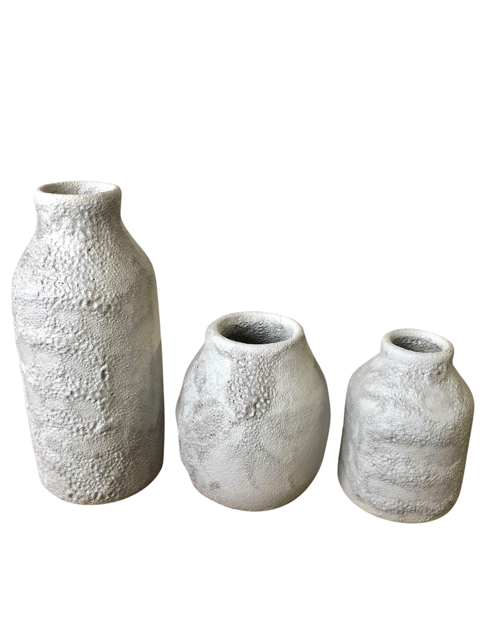 Gray Crater Vases