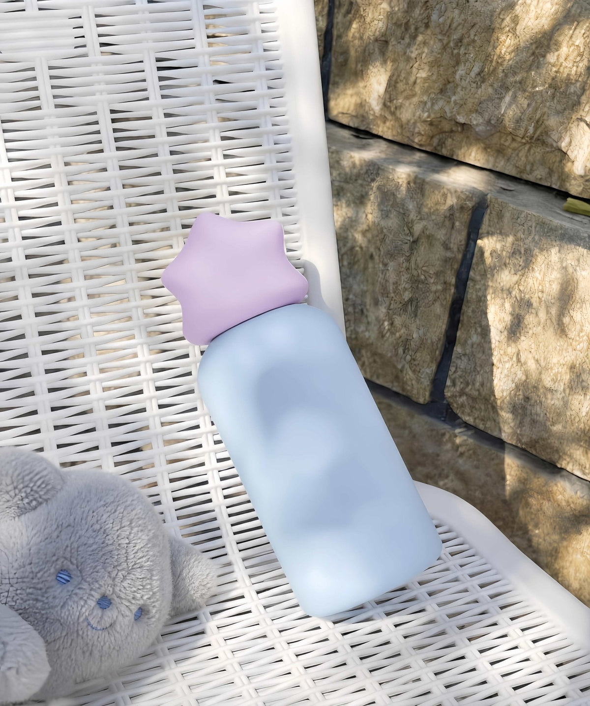 Dopamine Pastel Star Stainless Steel Thermos, Cute Compact Lightweight Vacuum Insulated Water Bottle -Thermoses- Pastel Star Thermos-Purple/Yellow - Inspecial Home