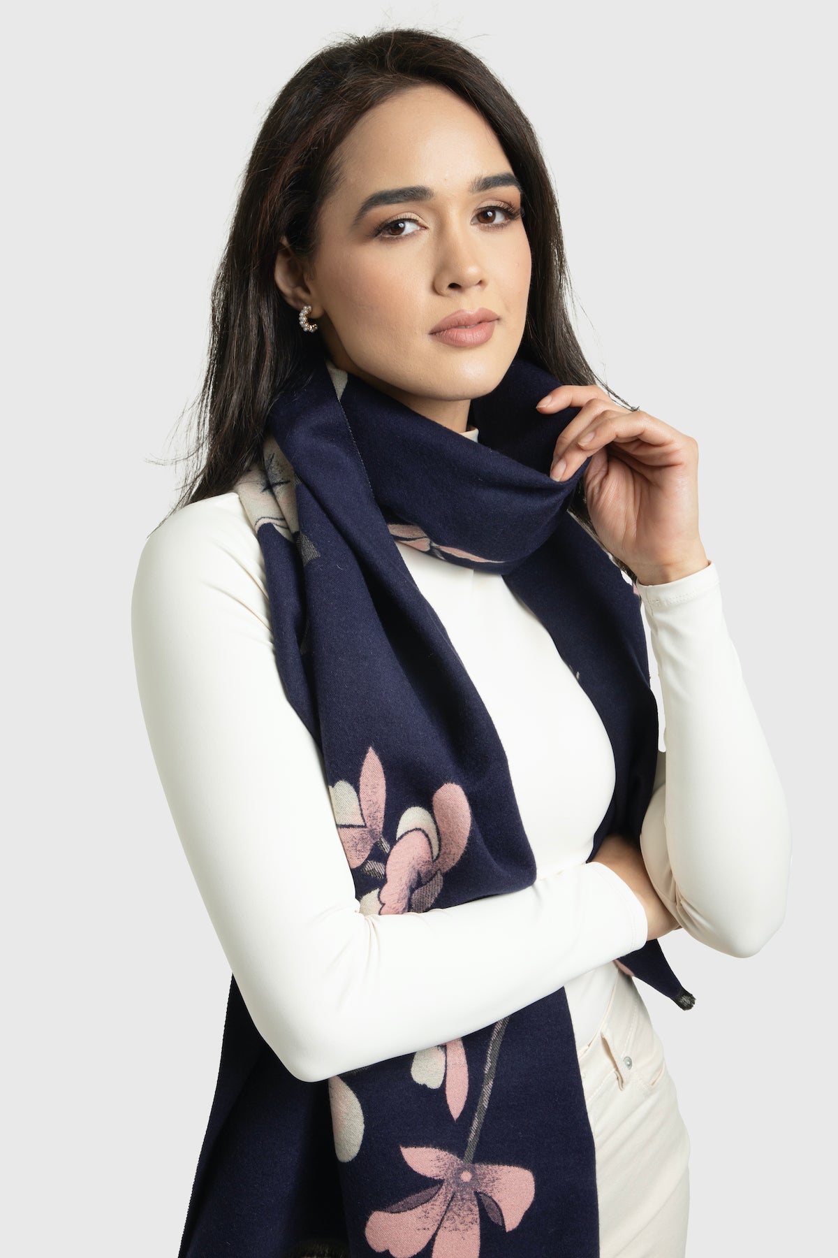 Reversible Scarf - Navy