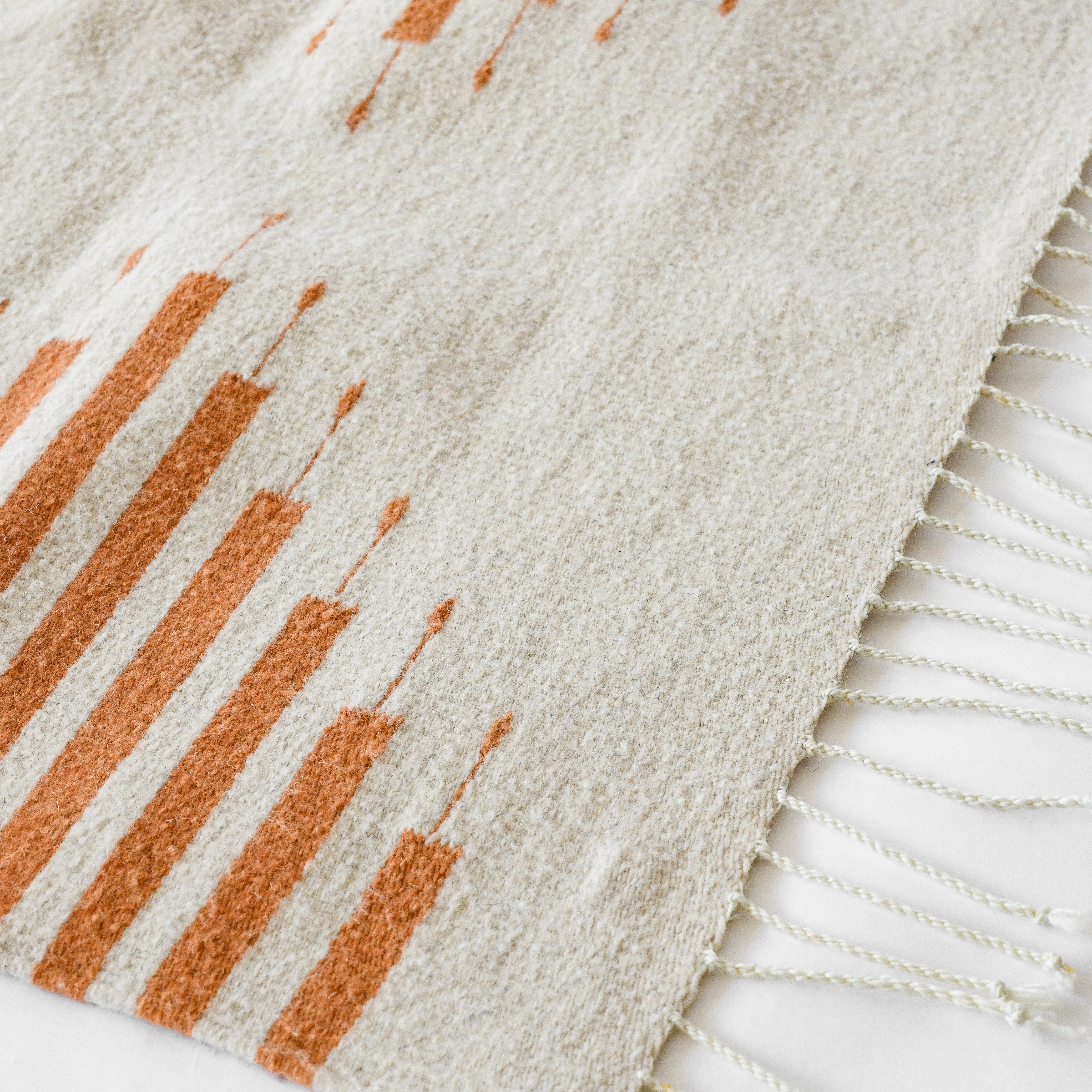 LOOM Imports handwoven ethical flat weave wool rugs. B Corp certified, women owned, fair trade, natural sustainable materials. 