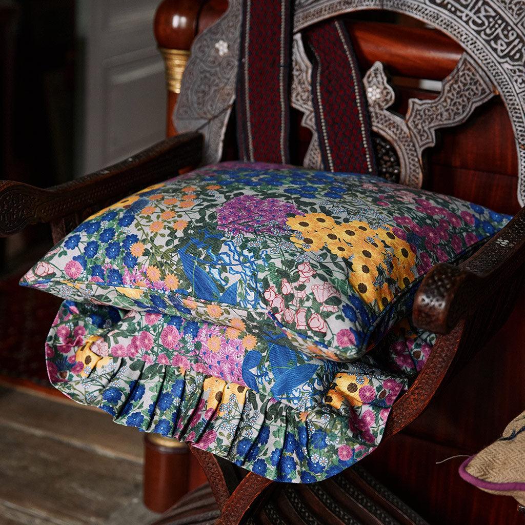 Ruffled Pillow Cover Pré Fleuri - Thumbnail 2