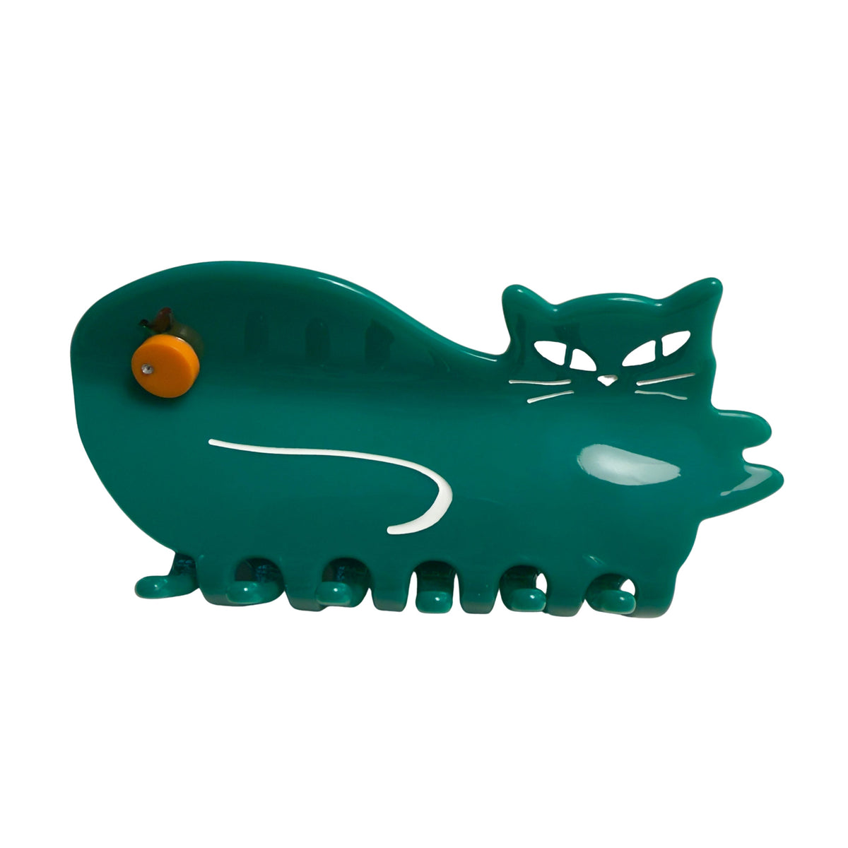 Orange Green Cat Hair Claw
