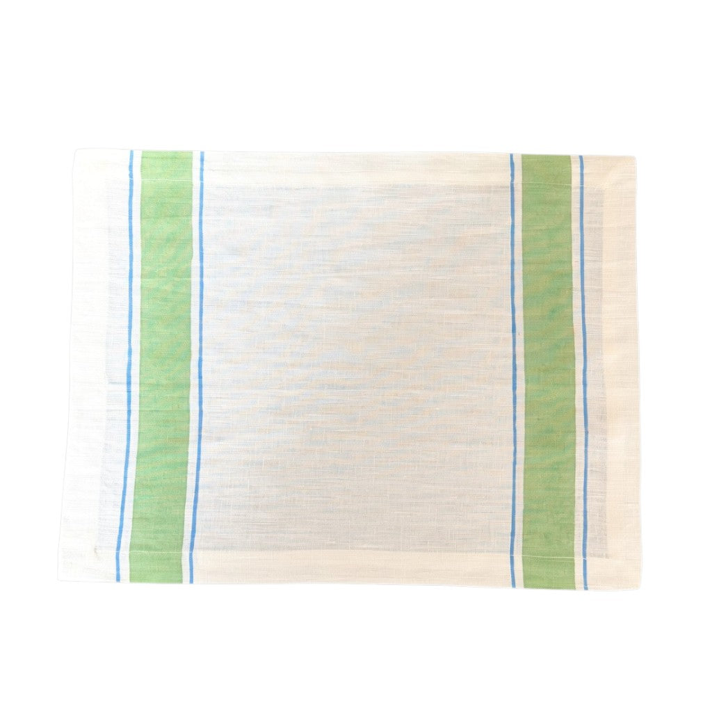 Leher Linen Placemats - Green (Set of 2)