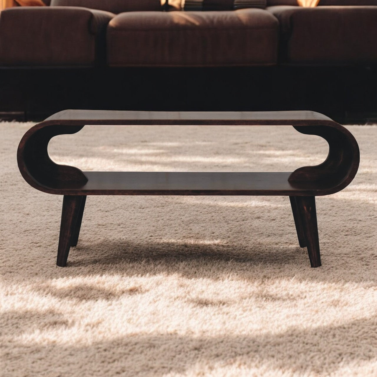 Solid Wood California Walnut Amaya Coffee Table