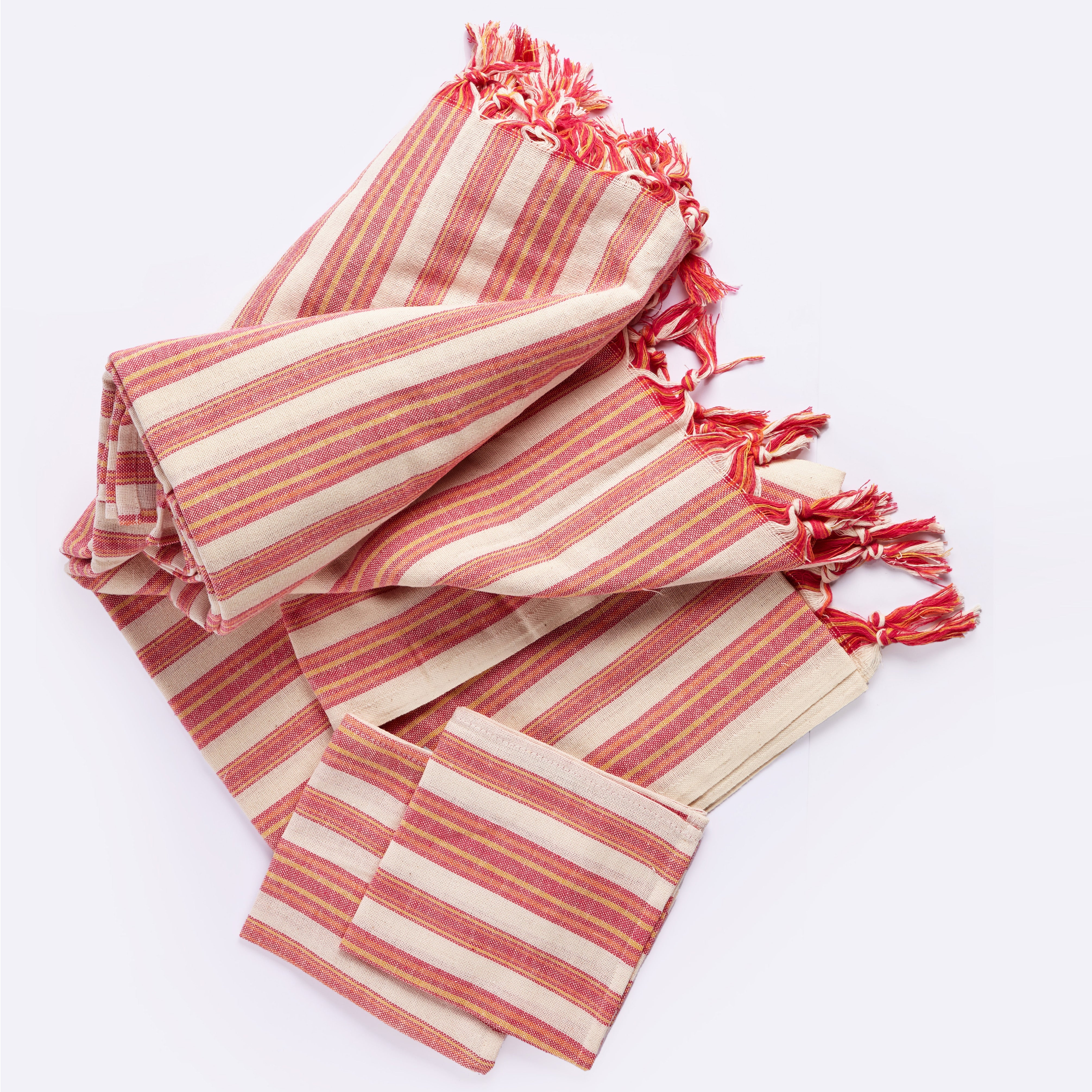 Andana Striped Tablecloth Set - Thumbnail 2