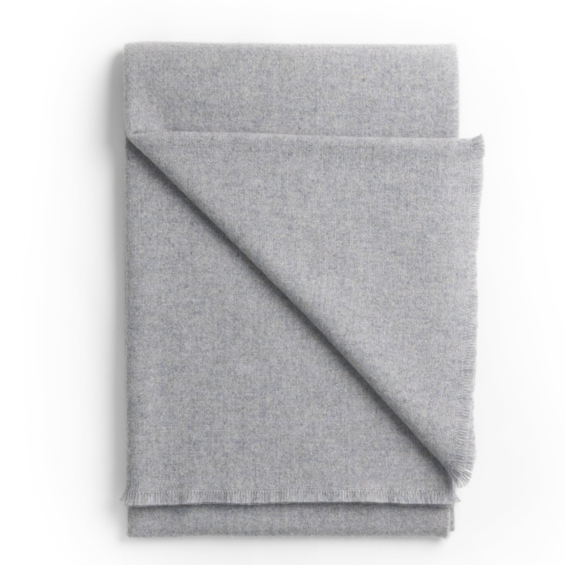 Luxury Cashmere Throw ~ Silver~-Blankets-[bar code]-Prince of Scots