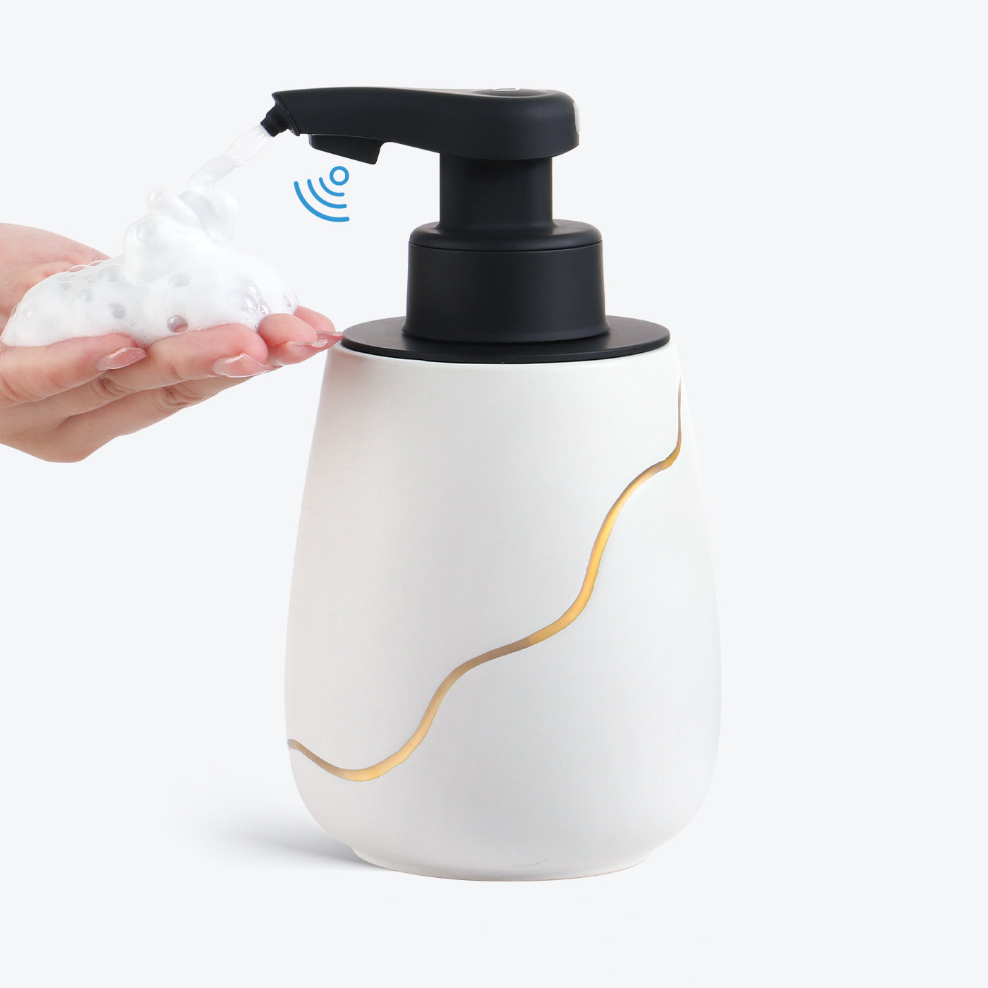Automatic Foaming Soap Dispenser Sustainable Ceramics