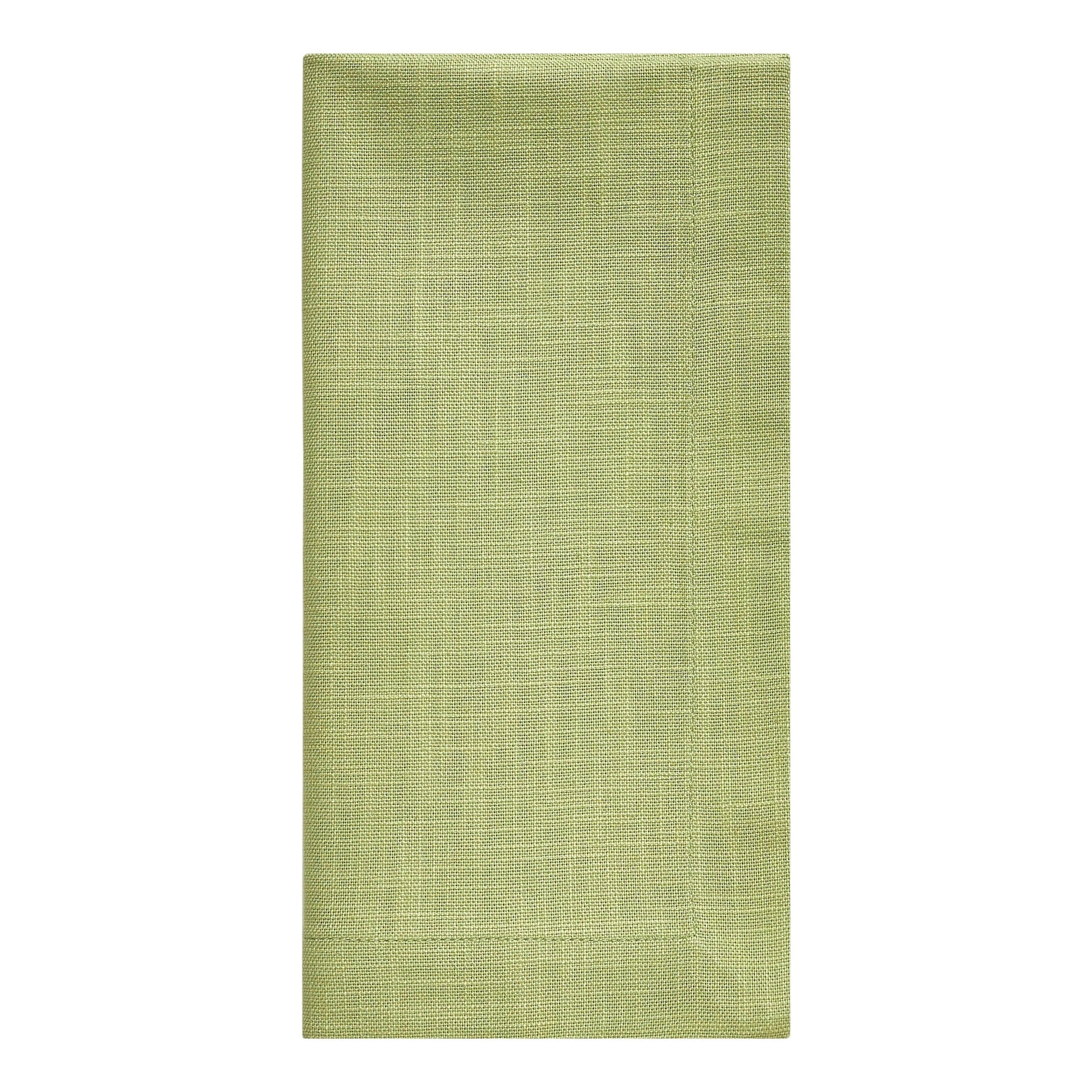 NP-4805-2020_3|Single folded lime green fabric napkin, perfect for everyday use or special occasions. Durable and washable table linen.