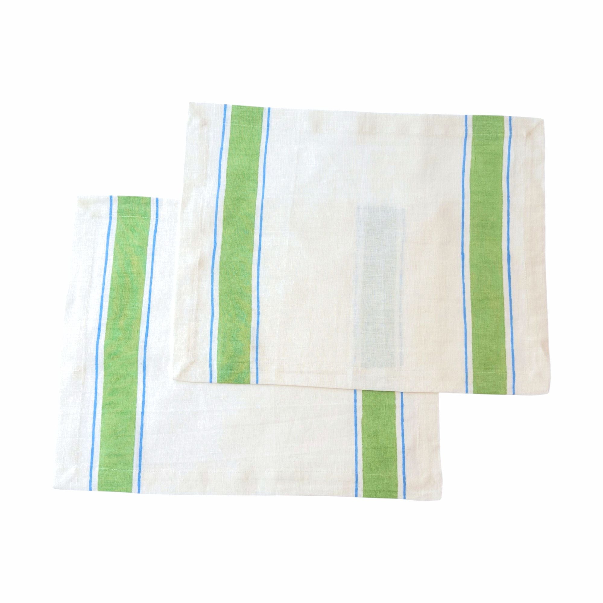Leher Linen Placemats - Green (Set of 2)