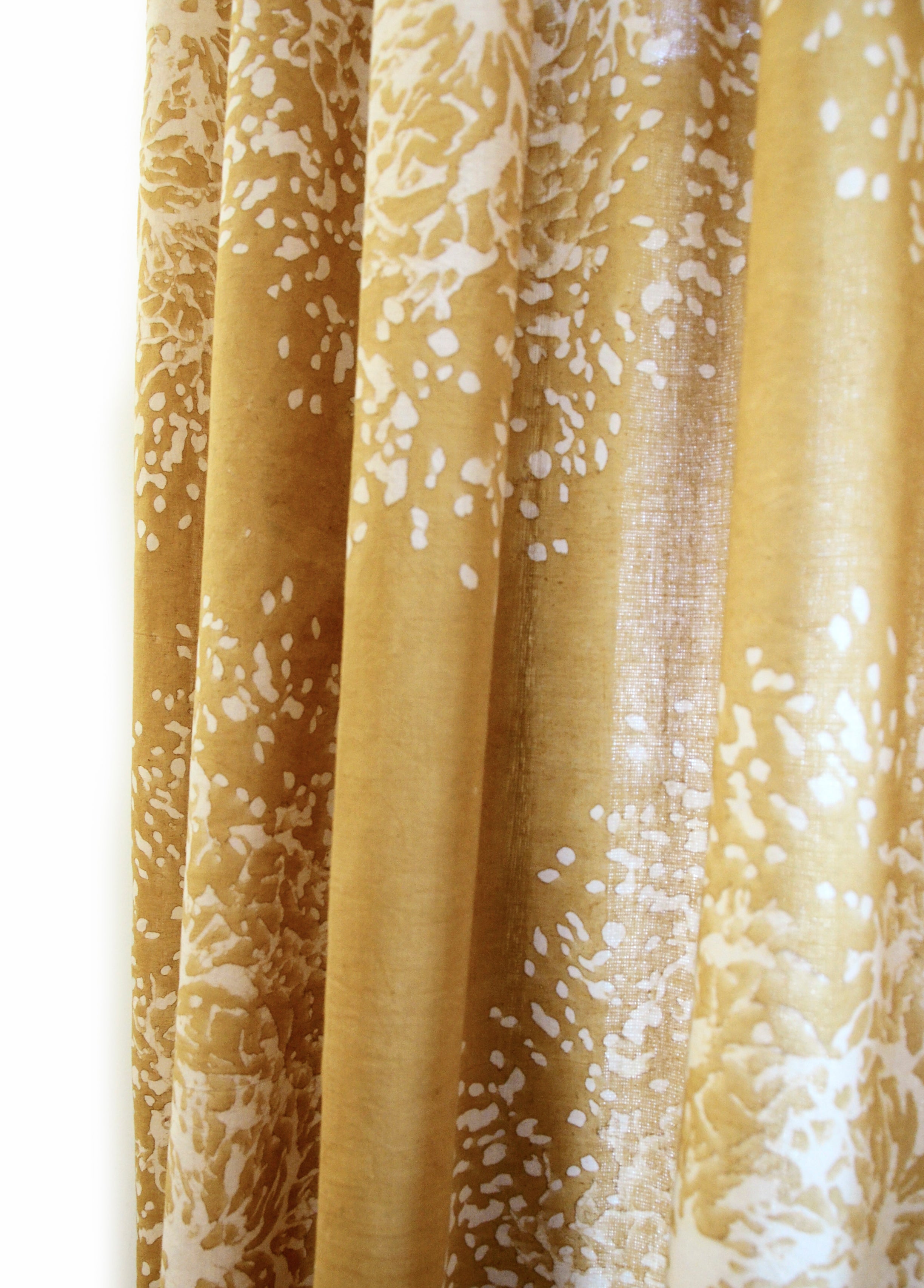 Handmade Curtain, 84-inch Long Cotton Panel - Forest Tree